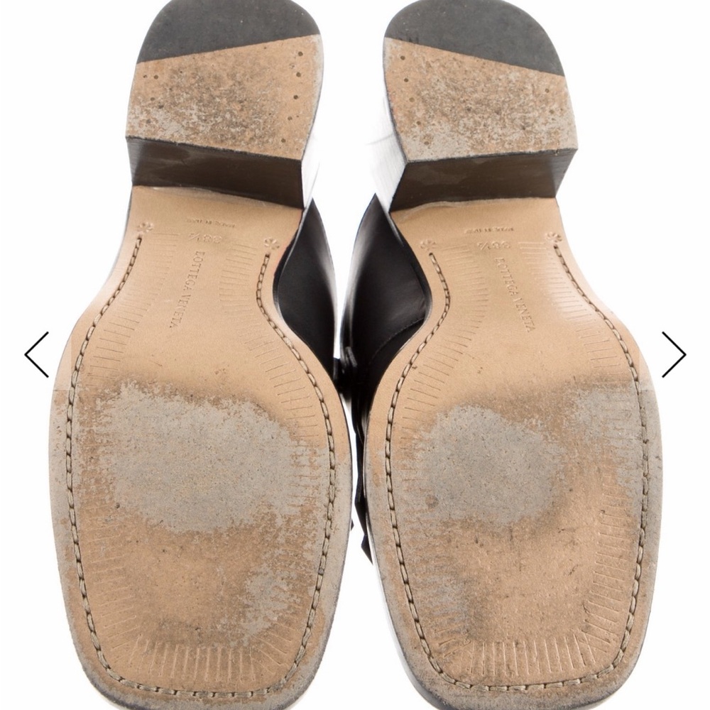Bottega Veneta Black Fringe Mules - Picture 6 of 6
